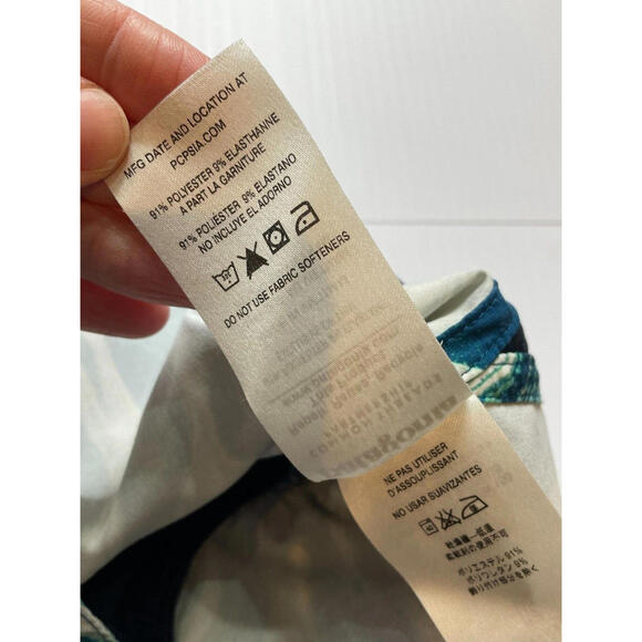 Patagonia Nine Trails Lined Blue Green Marble Pattern Running Shorts Womens S - Picture 9 of 9